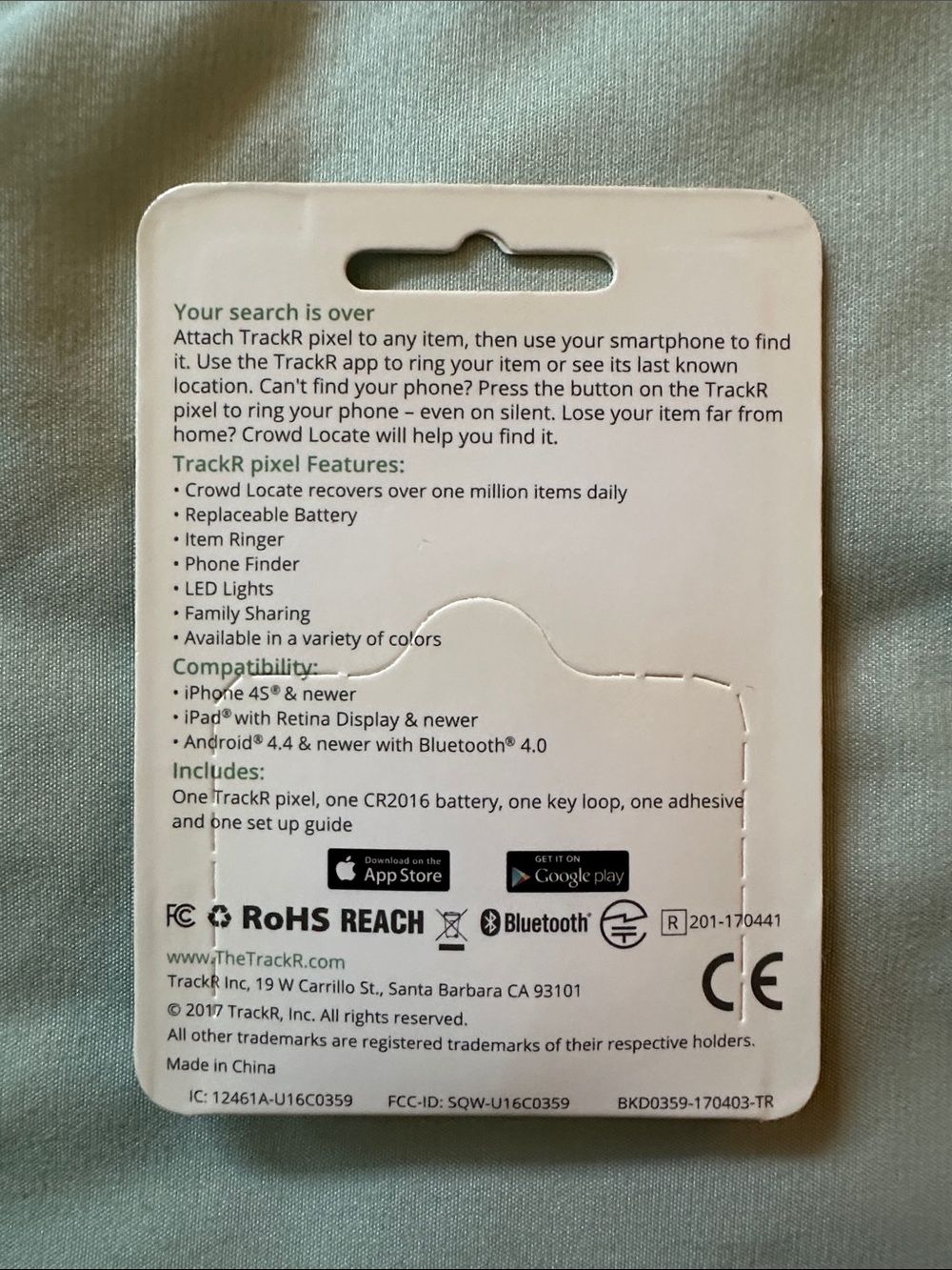 TrackR pixel item tracker - Picture 2 of 2